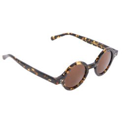Surveyor Sunglasses Leopard Pike Brothers — lunettes de soleil vintage, vue de trois quarts Surveyor Sunglasses Leopard Pike Brothers — lunettes de soleil vintage, vue de trois quarts
