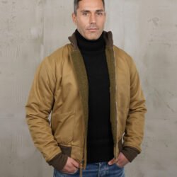 Tanker Jacket Khaki Pike Brothers — veste vintage, vue de face