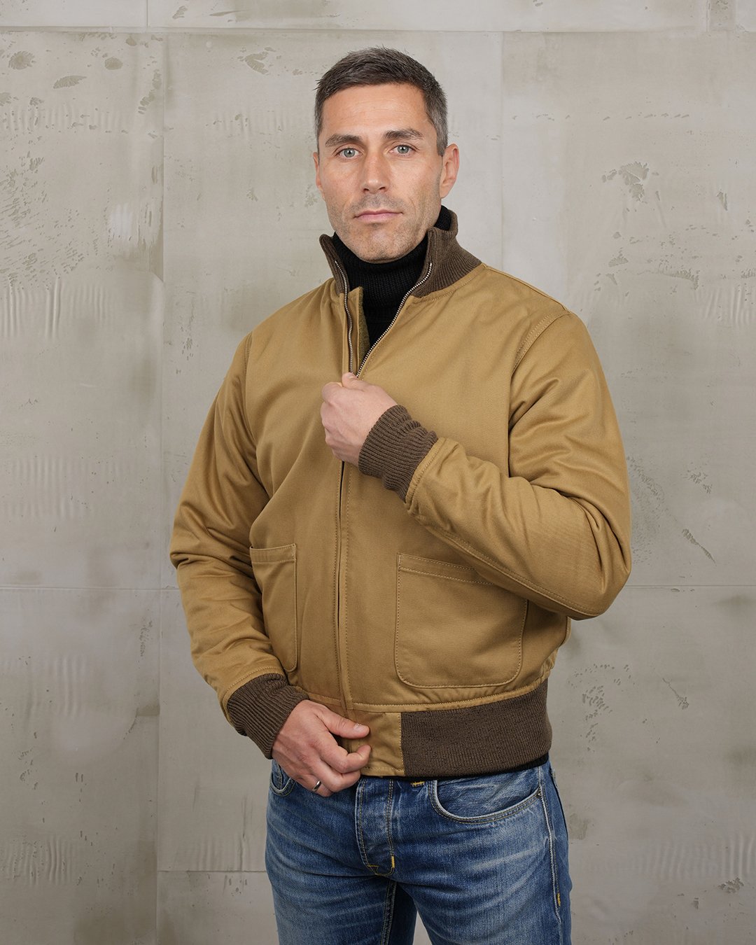 Tanker Jacket Khaki Pike Brothers — vintage jacket, product view 11