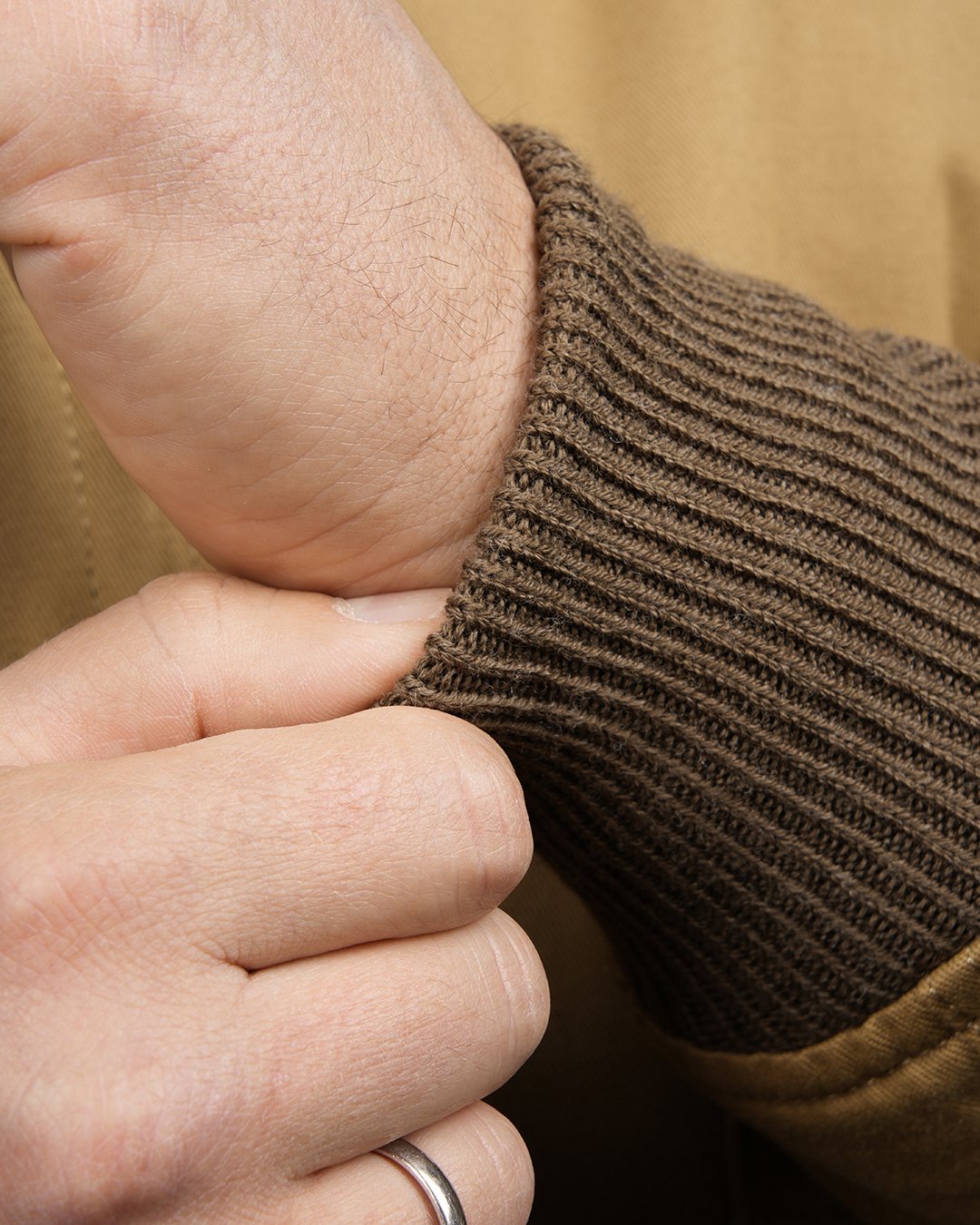 Tanker Jacket Khaki Pike Brothers — vintage jacket, pocket detail