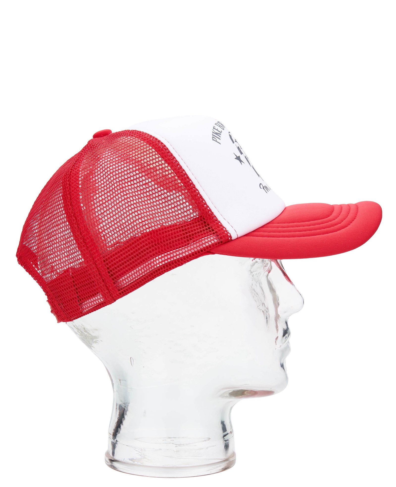 Trucker Cap Chief Red Pike Brothers — vintage cap, front view