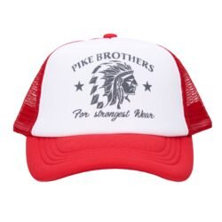 Trucker Cap Chief Red Pike Brothers — casquette vintage, vue de dos Trucker Cap Chief Red Pike Brothers — casquette vintage, vue de dos
