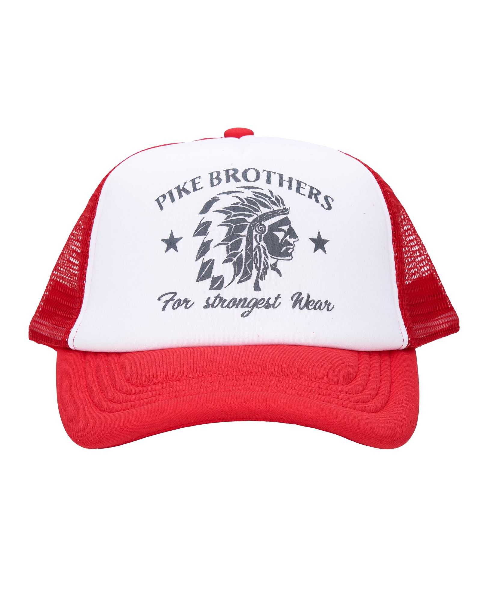 Trucker Cap Chief Red Pike Brothers — vintage cap, back view