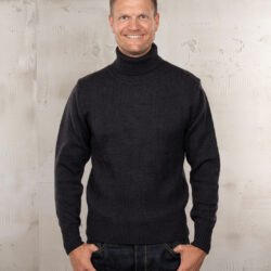 Turtle Neck Anthracite Pike Brothers — accessoire vintage, vue de face