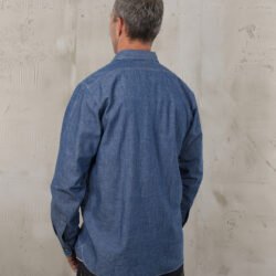 Usn Chambray Shirt Harbor Pike Brothers — vintage shirt, back view Usn Chambray Shirt Harbor Pike Brothers — vintage shirt, back view
