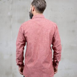 Usn Chambray Shirt Harbor Pike Brothers — vintage shirt, back view Usn Chambray Shirt Harbor Pike Brothers — vintage shirt, back view