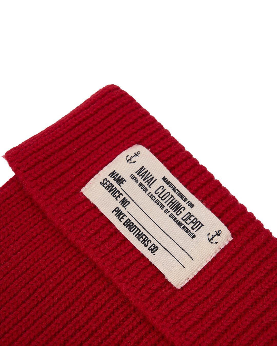 Usn Watch Cap Dark Pike Brothers — vintage cap, fabric close-up