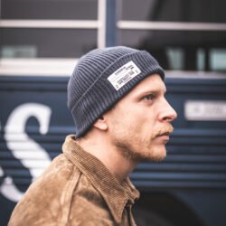 Usn Watch Cap Grey Pike Brothers — casquette vintage, vue de face