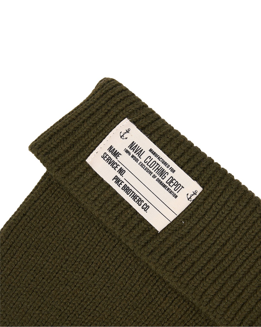 Usn Watch Cap Olive Pike Brothers — vintage cap, stitching detail