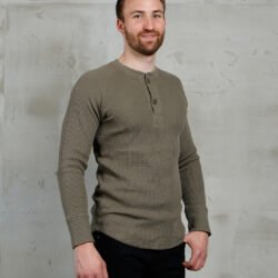 Waffle Shirt Army Pike Brothers — vintage shirt, front view