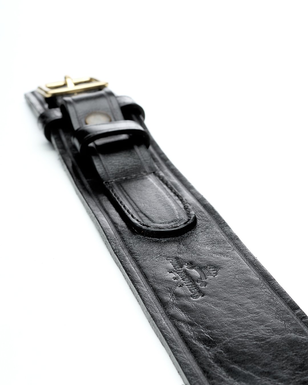 Western Belt Black Pike Brothers — vintage belt, craftsmanship detail