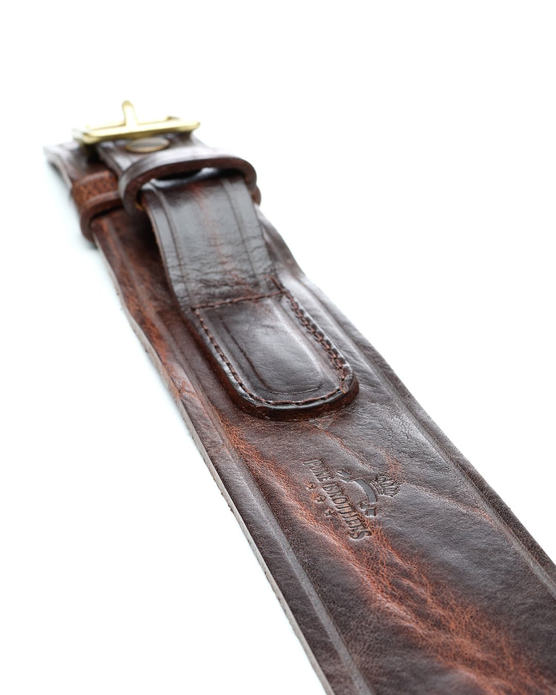Western Belt Cognac Pike Brothers — vintage belt, craftsmanship detail