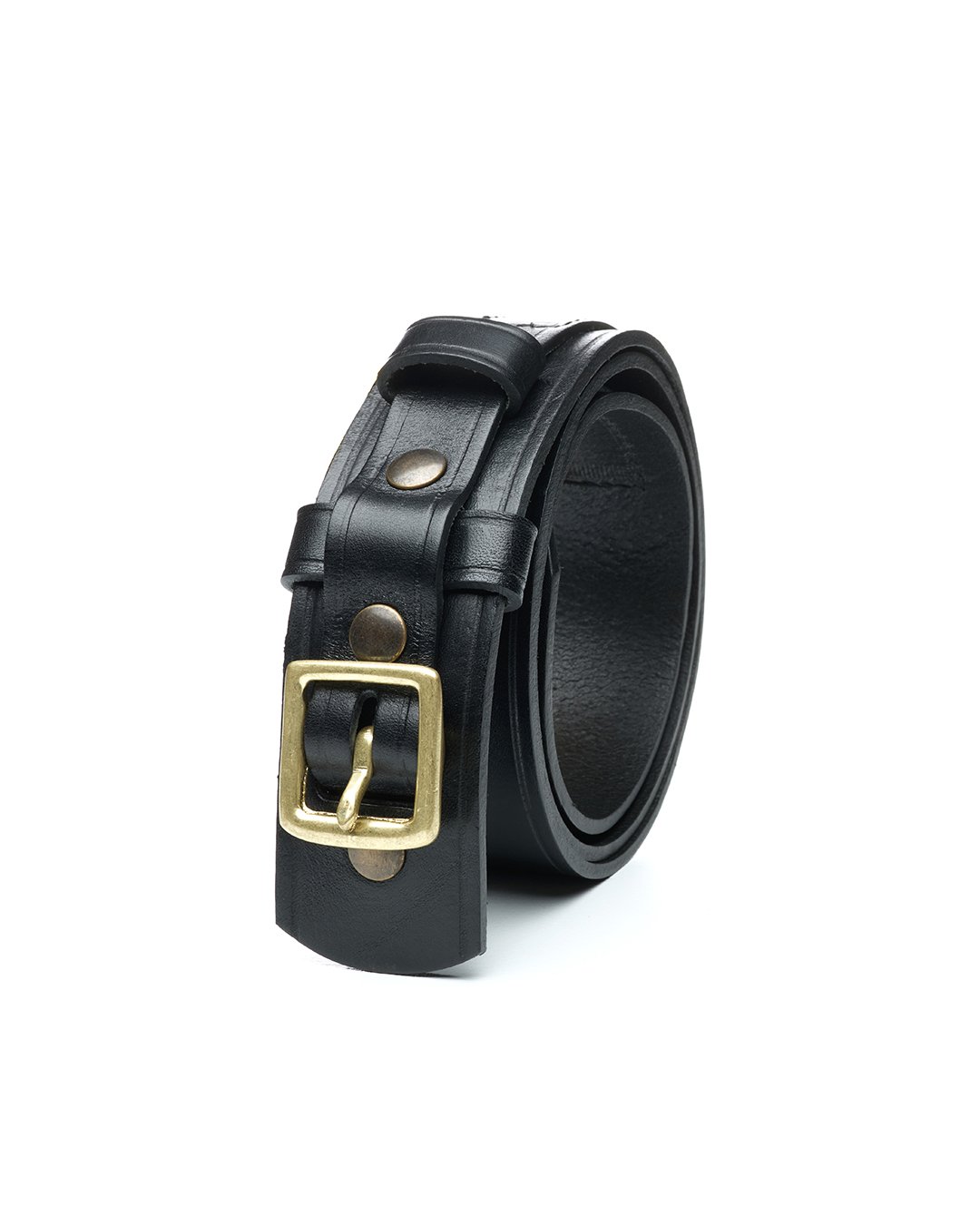 Western Belt Dark Grey Pike Brothers — vintage belt, front view