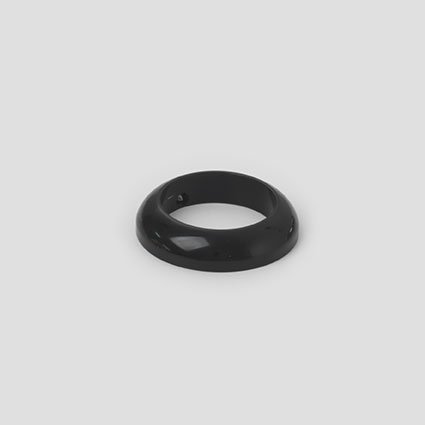 Bague de finition poignée noir anodisé 25,4 mm (1 pouce) Poignée de gaz KustomTech noir anodisé 25,4 mm (1 pouce) vue principale sur fond neutre