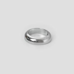 Bague de finition poignée chromé 25,4 mm (1 pouce) Poignée de gaz KustomTech chromé vue principale sur fond neutre