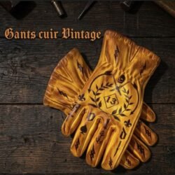 VINTAGE GANTS CUIR HOLD FAST