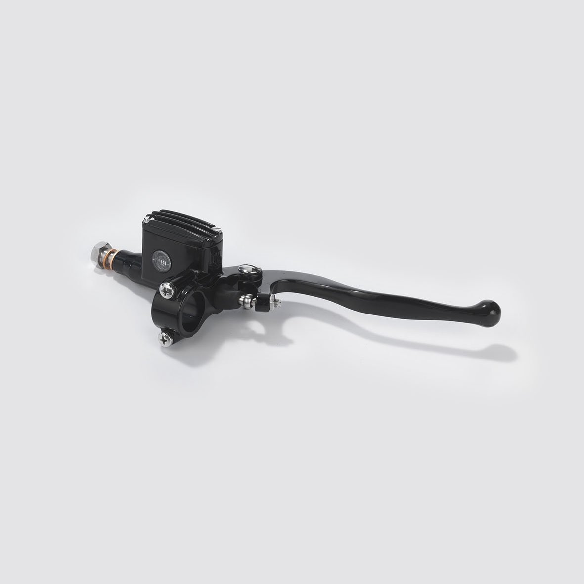 KustomTech master cylinder black anodised 14 mm bore KustomTech master cylinder black anodised 14 mm bore main view on a neutral background
