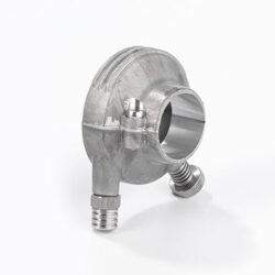 Accelérateur KustomTech brut câble externe 22 mm (7/8 pouce) Poignée de gaz KustomTech brut câble externe vue principale sur fond neutre