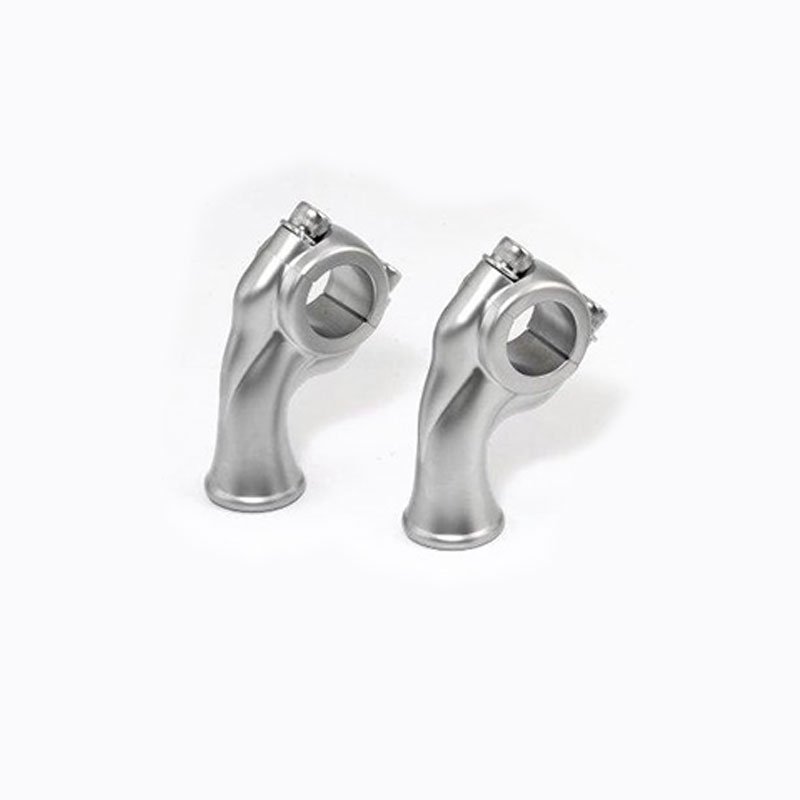 Riser Kustom Tech chromé satiné 25,4 mm (1 pouce) Riser KustomTech chromé satiné vue principale sur fond neutre