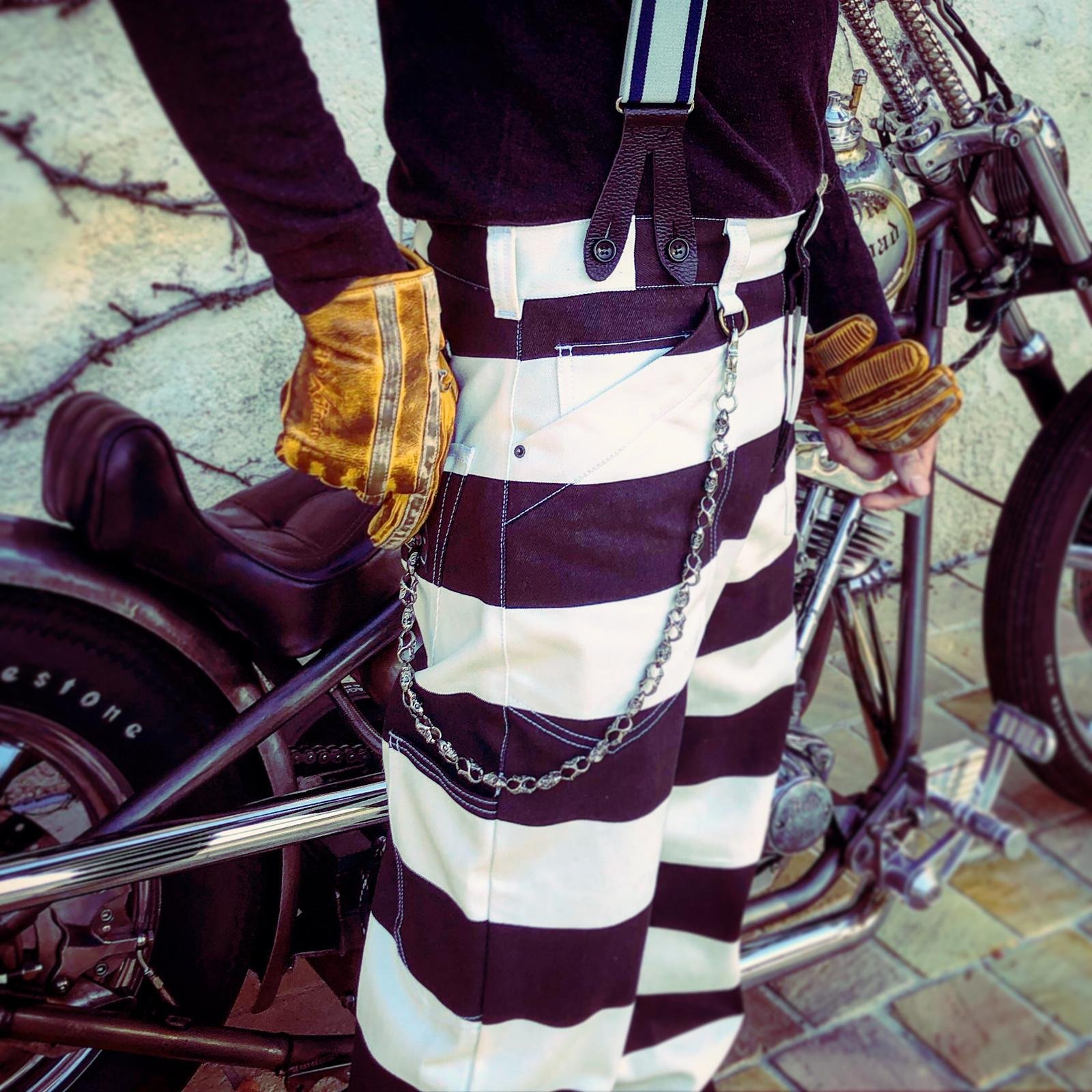 Pack Bagnard — Pantalon Hold Fast 16oz + Bretelles 1937 Pack pantalon prisonnier Hold Fast 16oz avec bretelles Pike Brothers 1937
